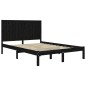 vidaXL Estructura cama madera maciza pino doble negra 120x190 cm vidaXL Estructura cama madera maciza pino doble negra 120x190 cm