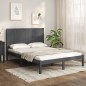 vidaXL Estructura de cama madera maciza de pino gris 120x200 cm vidaXL Estructura de cama madera maciza de pino gris 120x200 cm
