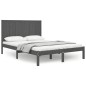 vidaXL Estructura de cama madera maciza de pino gris 120x200 cm vidaXL Estructura de cama madera maciza de pino gris 120x200 cm