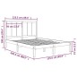 vidaXL Estructura de cama madera maciza de pino gris 120x200 cm vidaXL Estructura de cama madera maciza de pino gris 120x200 cm