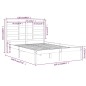 vidaXL Estructura de cama madera maciza 120x190 cm vidaXL Estructura de cama madera maciza 120x190 cm