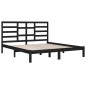 vidaXL Estructura de cama madera maciza negro Super King 180x200 cm vidaXL Estructura de cama madera maciza negro Super King 180x200 cm
