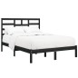 vidaXL Estructura de cama de madera maciza de pino negra 160x200 cm vidaXL Estructura de cama de madera maciza de pino negra 160x200 cm