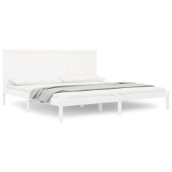 vidaXL Estructura de cama madera maciza de pino blanca 180x200 cm