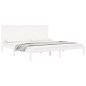 vidaXL Estructura de cama madera maciza de pino blanca 180x200 cm vidaXL Estructura de cama madera maciza de pino blanca 180x200 cm