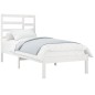 vidaXL Estructura de cama madera maciza de pino blanco 100x200 cm
