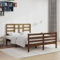 vidaXL Estructura de cama madera maciza marrón miel 140x200 cm vidaXL Estructura de cama madera maciza marrón miel 140x200 cm