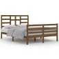 vidaXL Estructura de cama madera maciza marrón miel 140x200 cm vidaXL Estructura de cama madera maciza marrón miel 140x200 cm