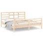 vidaXL Estructura de cama de madera maciza 200x200 cm vidaXL Estructura de cama de madera maciza 200x200 cm