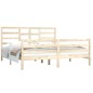 vidaXL Estructura de cama madera maciza 180x200 cm