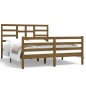 vidaXL Estructura cama madera maciza king size marrón miel 150x200 cm vidaXL Estructura cama madera maciza king size marrón miel 150x200 cm
