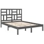 vidaXL Estructura de cama madera maciza de pino gris 120x200 cm vidaXL Estructura de cama madera maciza de pino gris 120x200 cm