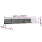 vidaXL Jaula de conejos acero galvanizado antracita 504,5x80,5x71 cm vidaXL Jaula de conejos acero galvanizado antracita 504,5x80,5x71 cm