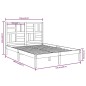vidaXL Estructura de cama madera maciza de pino 120x200 cm