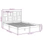 vidaXL Estructura de cama de madera maciza blanca 140x200 cm vidaXL Estructura de cama de madera maciza blanca 140x200 cm