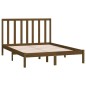 vidaXL Estructura cama madera de pino doble marrón miel 135x190 cm vidaXL Estructura cama madera de pino doble marrón miel 135x190 cm