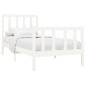 vidaXL Estructura de cama madera maciza de pino blanco 90x200 cm vidaXL Estructura de cama madera maciza de pino blanco 90x200 cm