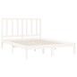 vidaXL Estructura de cama madera maciza blanca 120x200 cm vidaXL Estructura de cama madera maciza blanca 120x200 cm