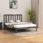 vidaXL Estructura de cama de madera maciza gris 140x200 cm vidaXL Estructura de cama de madera maciza gris 140x200 cm