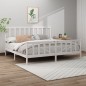 vidaXL Estructura de cama madera maciza de pino blanco 200x200 cm vidaXL Estructura de cama madera maciza de pino blanco 200x200 cm