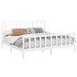 vidaXL Estructura de cama madera maciza de pino blanco 200x200 cm vidaXL Estructura de cama madera maciza de pino blanco 200x200 cm