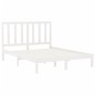 vidaXL Estructura de cama de madera maciza blanca 160x200 cm vidaXL Estructura de cama de madera maciza blanca 160x200 cm