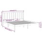 vidaXL Estructura de cama de madera maciza negra 140x200 cm vidaXL Estructura de cama de madera maciza negra 140x200 cm