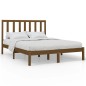 vidaXL Estructura de cama madera maciza de pino marrón miel 120x200 cm vidaXL Estructura de cama madera maciza de pino marrón miel 120x200 cm