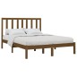 vidaXL Estructura de cama madera maciza de pino marrón miel 120x200 cm vidaXL Estructura de cama madera maciza de pino marrón miel 120x200 cm