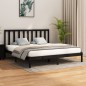 vidaXL Estructura de cama madera maciza negro super king 180x200 cm vidaXL Estructura de cama madera maciza negro super king 180x200 cm