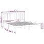 vidaXL Estructura de cama madera maciza negro super king 180x200 cm vidaXL Estructura de cama madera maciza negro super king 180x200 cm