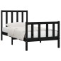 vidaXL Estructura de cama madera maciza negro 90x200 cm vidaXL Estructura de cama madera maciza negro 90x200 cm