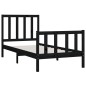 vidaXL Estructura de cama madera maciza negro 90x200 cm vidaXL Estructura de cama madera maciza negro 90x200 cm