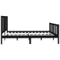vidaXL Estructura de cama de madera maciza negra 200x200 cm vidaXL Estructura de cama de madera maciza negra 200x200 cm