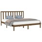 vidaXL Estructura de cama madera maciza de pino marrón miel 200x200 cm vidaXL Estructura de cama madera maciza de pino marrón miel 200x200 cm