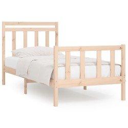 vidaXL Estructura de cama madera maciza de pino 100x200 cm