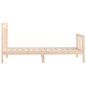 vidaXL Estructura de cama madera maciza de pino 90x200 cm vidaXL Estructura de cama madera maciza de pino 90x200 cm