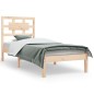 vidaXL Estructura de cama madera maciza de pino 100x200 cm vidaXL Estructura de cama madera maciza de pino 100x200 cm