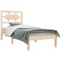 vidaXL Estructura de cama madera maciza de pino 100x200 cm vidaXL Estructura de cama madera maciza de pino 100x200 cm