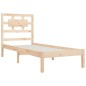 vidaXL Estructura de cama madera maciza de pino 100x200 cm vidaXL Estructura de cama madera maciza de pino 100x200 cm