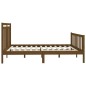 vidaXL Estructura de cama madera maciza marrón miel 200x200 cm vidaXL Estructura de cama madera maciza marrón miel 200x200 cm