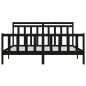 vidaXL Estructura de cama madera maciza de pino negro 180x200 cm vidaXL Estructura de cama madera maciza de pino negro 180x200 cm