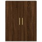 vidaXL Aparador alto madera contrachapada marrón roble 69,5x34x180 cm