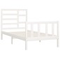 vidaXL Estructura de cama madera maciza de pino blanco 100x200 cm vidaXL Estructura de cama madera maciza de pino blanco 100x200 cm