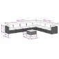 vidaXL Set muebles de jardín 9 piezas y cojines ratán sintético marrón vidaXL Set muebles de jardín 9 piezas y cojines ratán sintético marrón