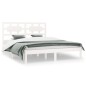 vidaXL Estructura de cama madera maciza de pino blanca 180x200 cm vidaXL Estructura de cama madera maciza de pino blanca 180x200 cm