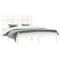 vidaXL Estructura de cama madera maciza de pino blanca 180x200 cm vidaXL Estructura de cama madera maciza de pino blanca 180x200 cm
