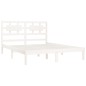 vidaXL Estructura de cama madera maciza de pino blanca 180x200 cm vidaXL Estructura de cama madera maciza de pino blanca 180x200 cm