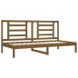 vidaXL Sofá cama madera maciza de pino marrón miel 90x200 cm