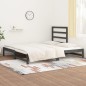 vidaXL Sofá cama extraíble madera maciza de pino gris 2x(90x190) cm